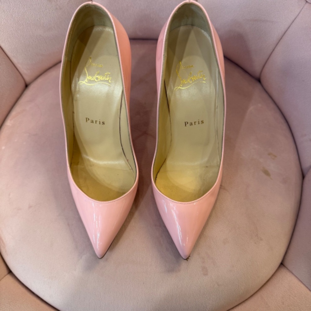 Christian Louboutin Red Bottoms Pink Pigalle Patent Leather 36 - Picture 3 of 5